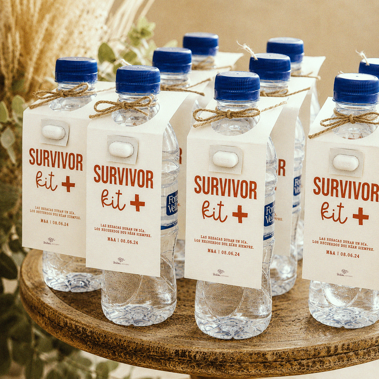 Etiqueta colgante para botellas - SURVIVOR KIT - Imagen 2