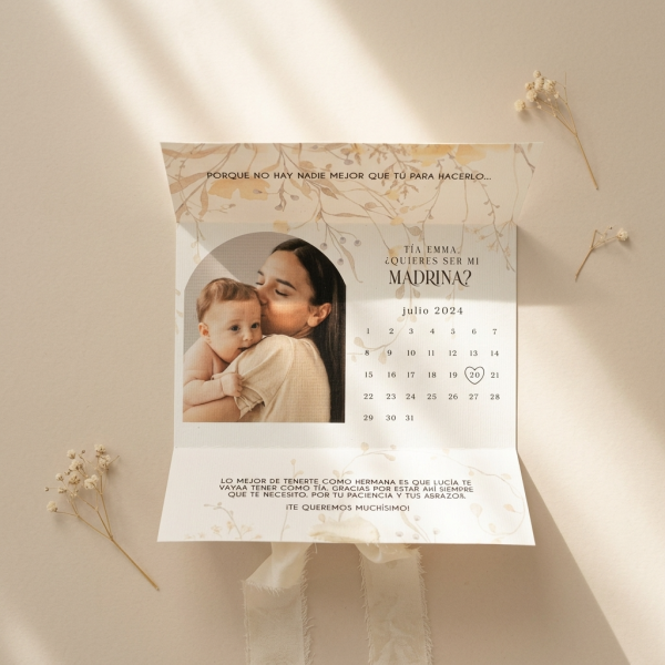 Carta de proposición para madrina/padrino