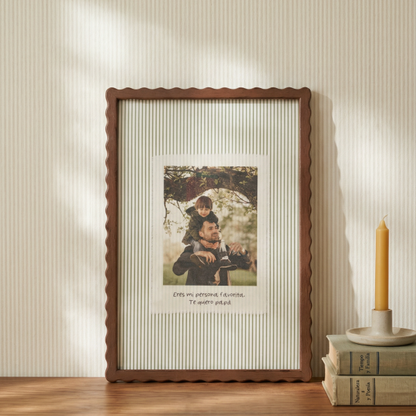 Marco ONDAS con foto en tela
