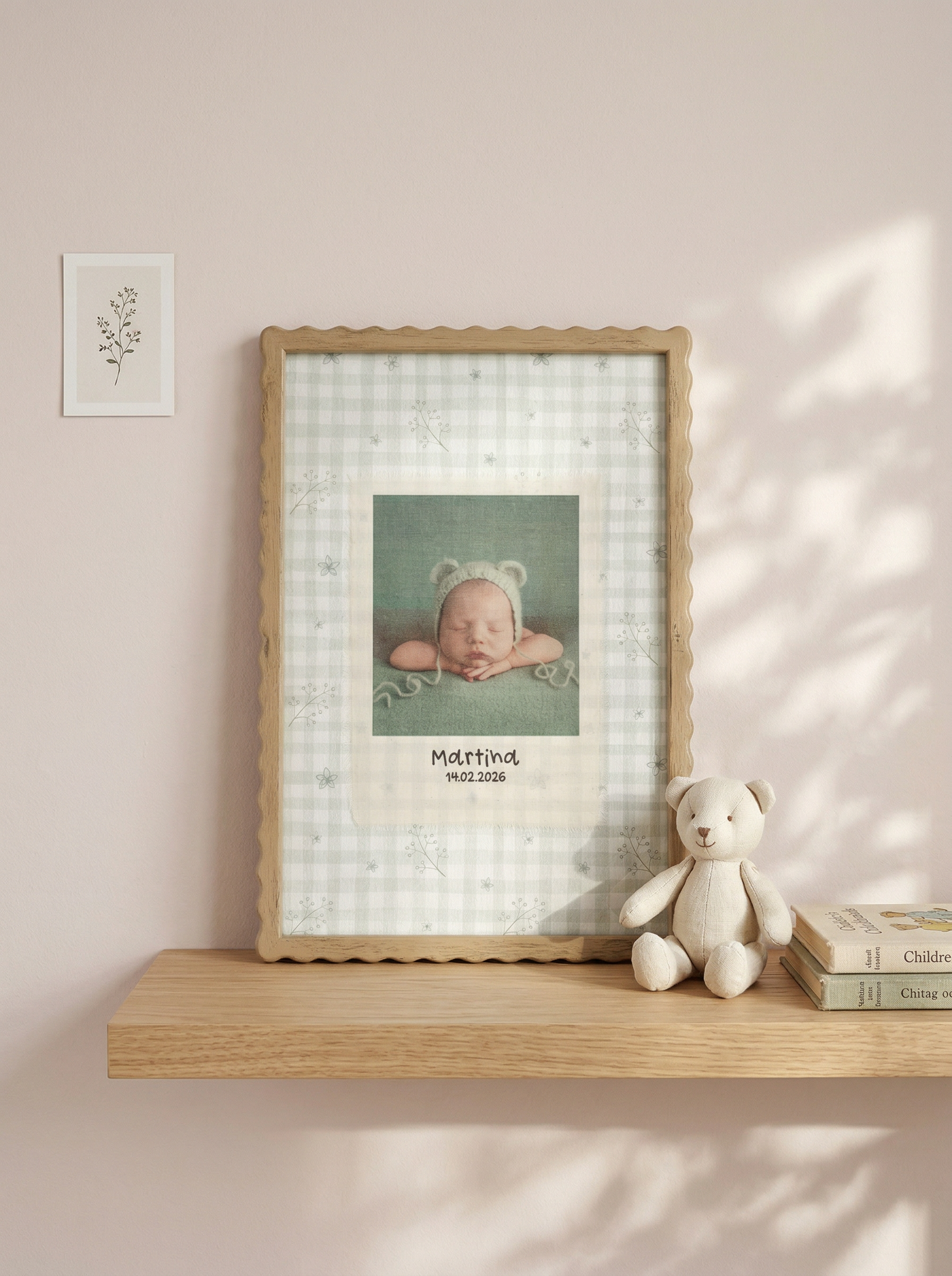 Marco ONDAS con foto en tela - Imagen 3