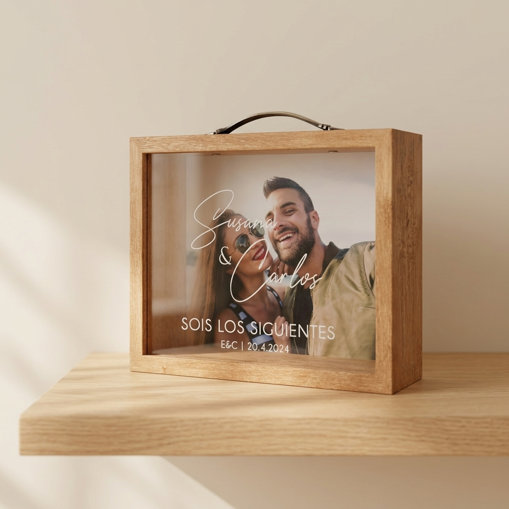 Hucha de madera - Sois los siguientes - Imagen 2