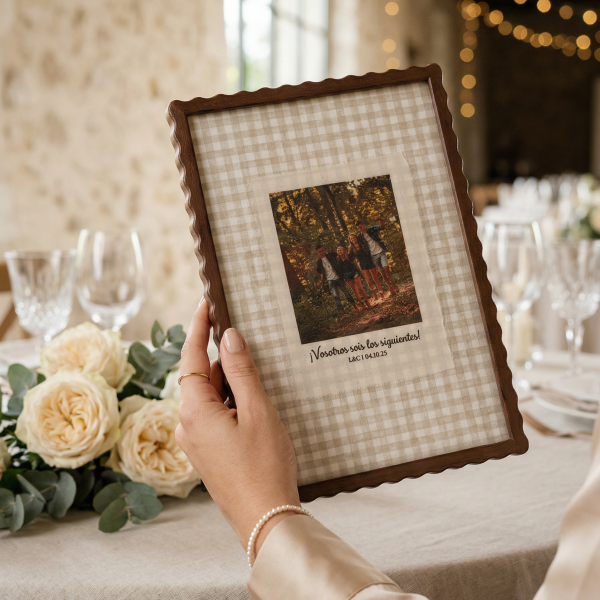 Marco ONDAS con foto en tela - VICHY